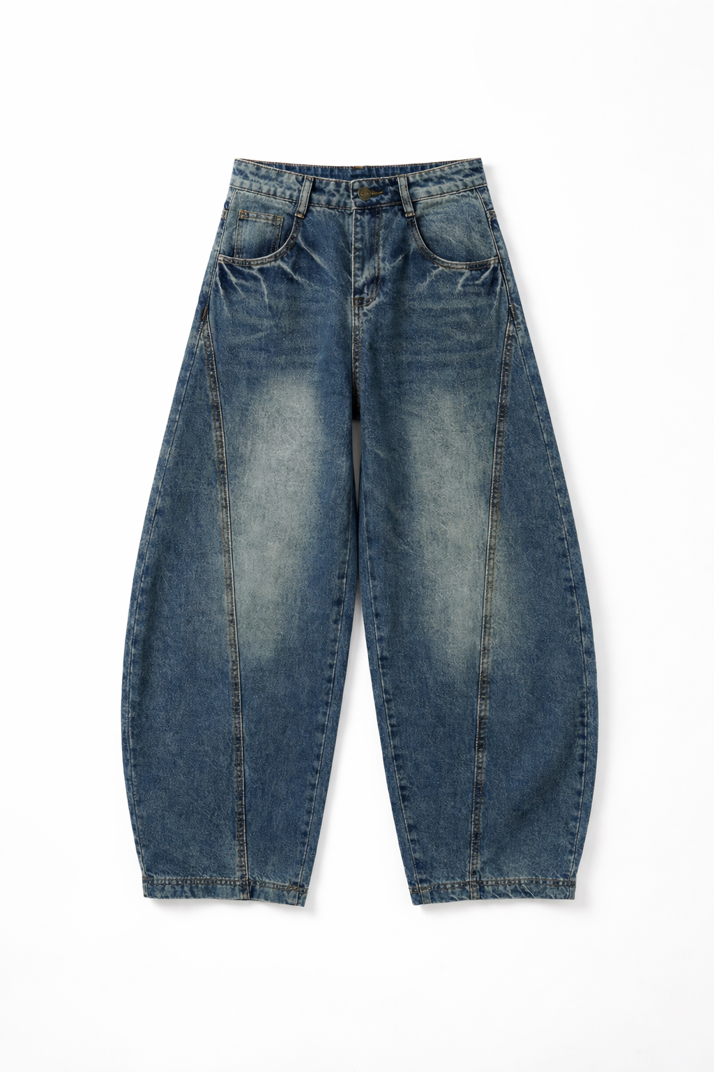 ハイウエストワイドレッグデニム