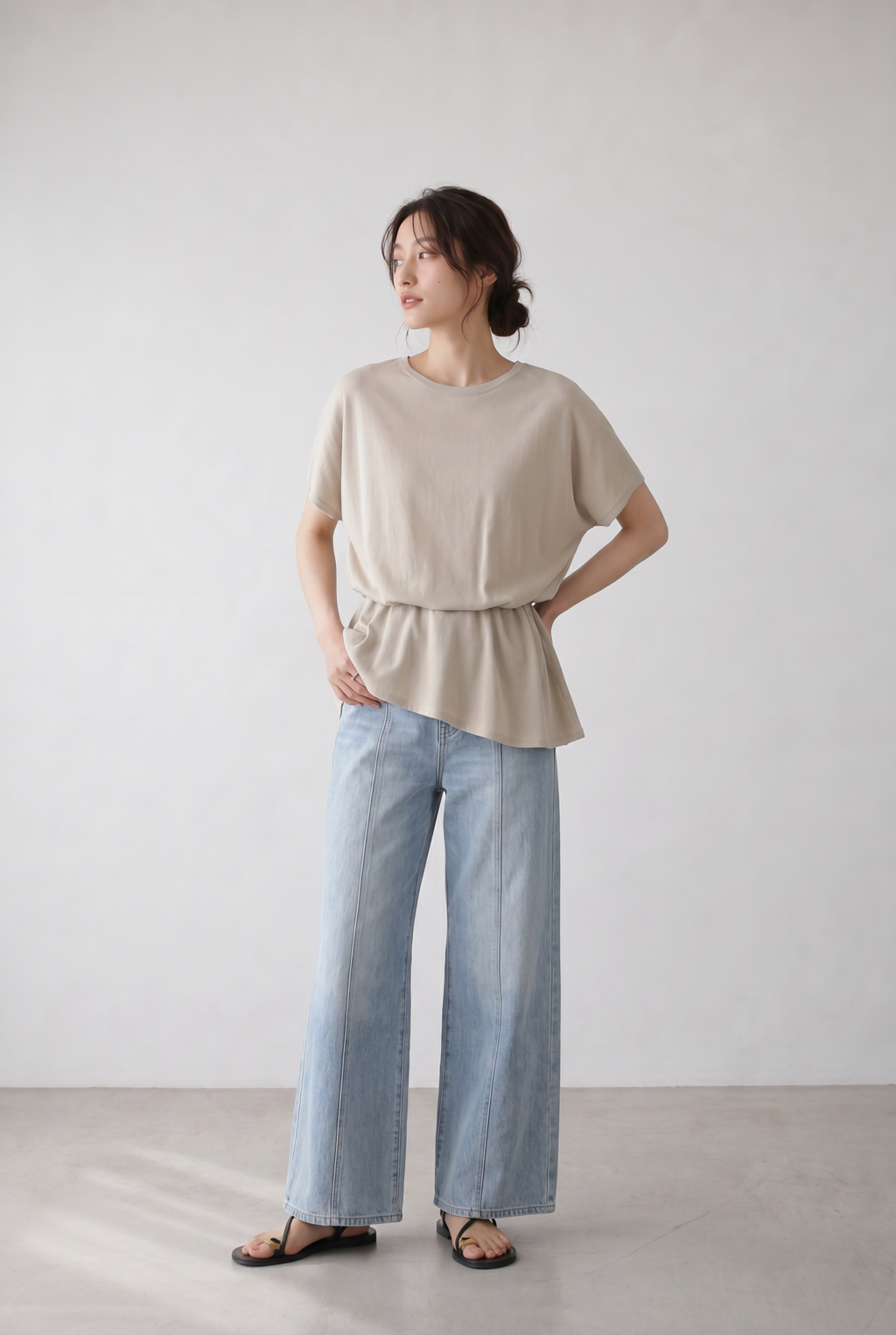 ドロストブラウスTシャツ