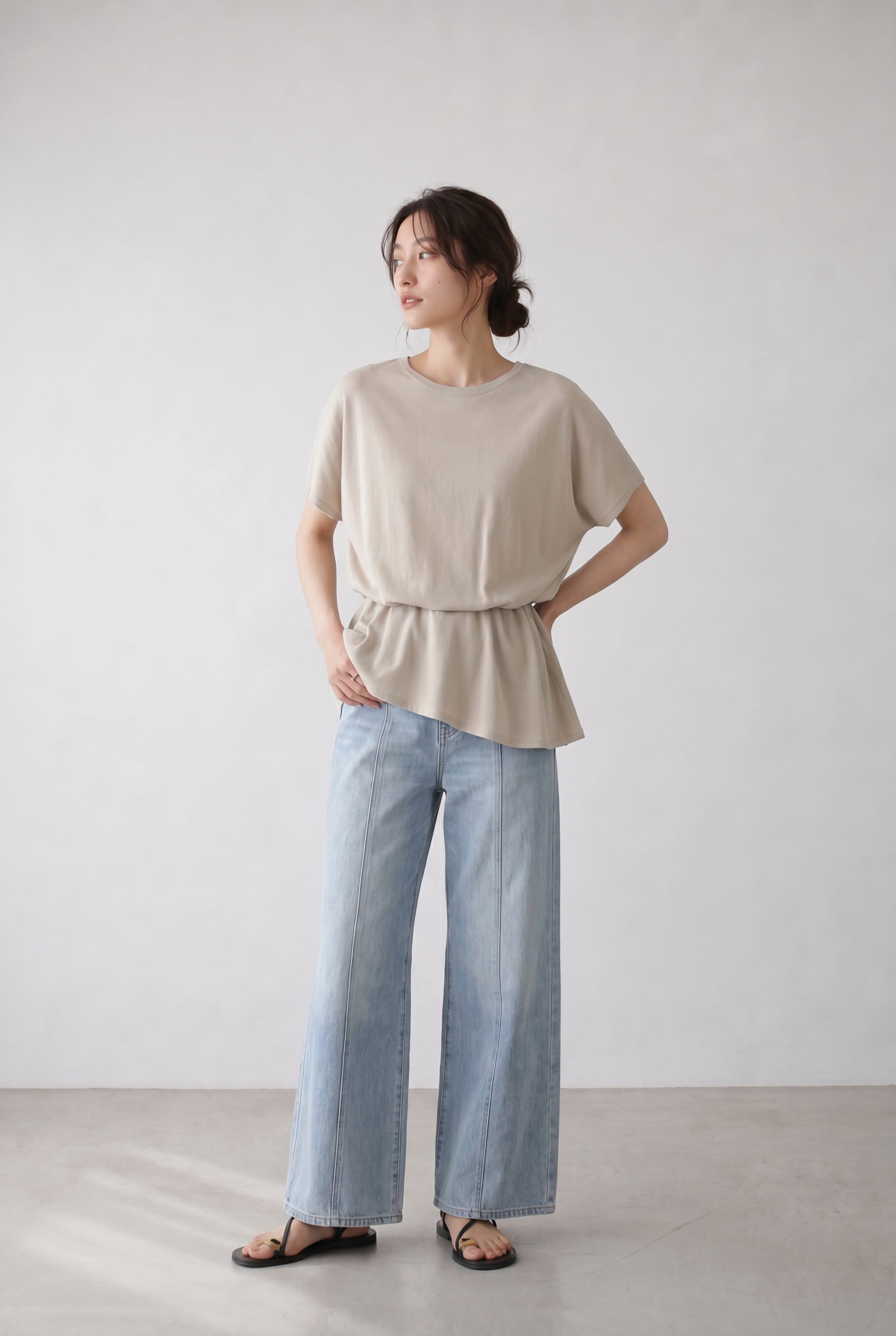 ドロストブラウスTシャツ