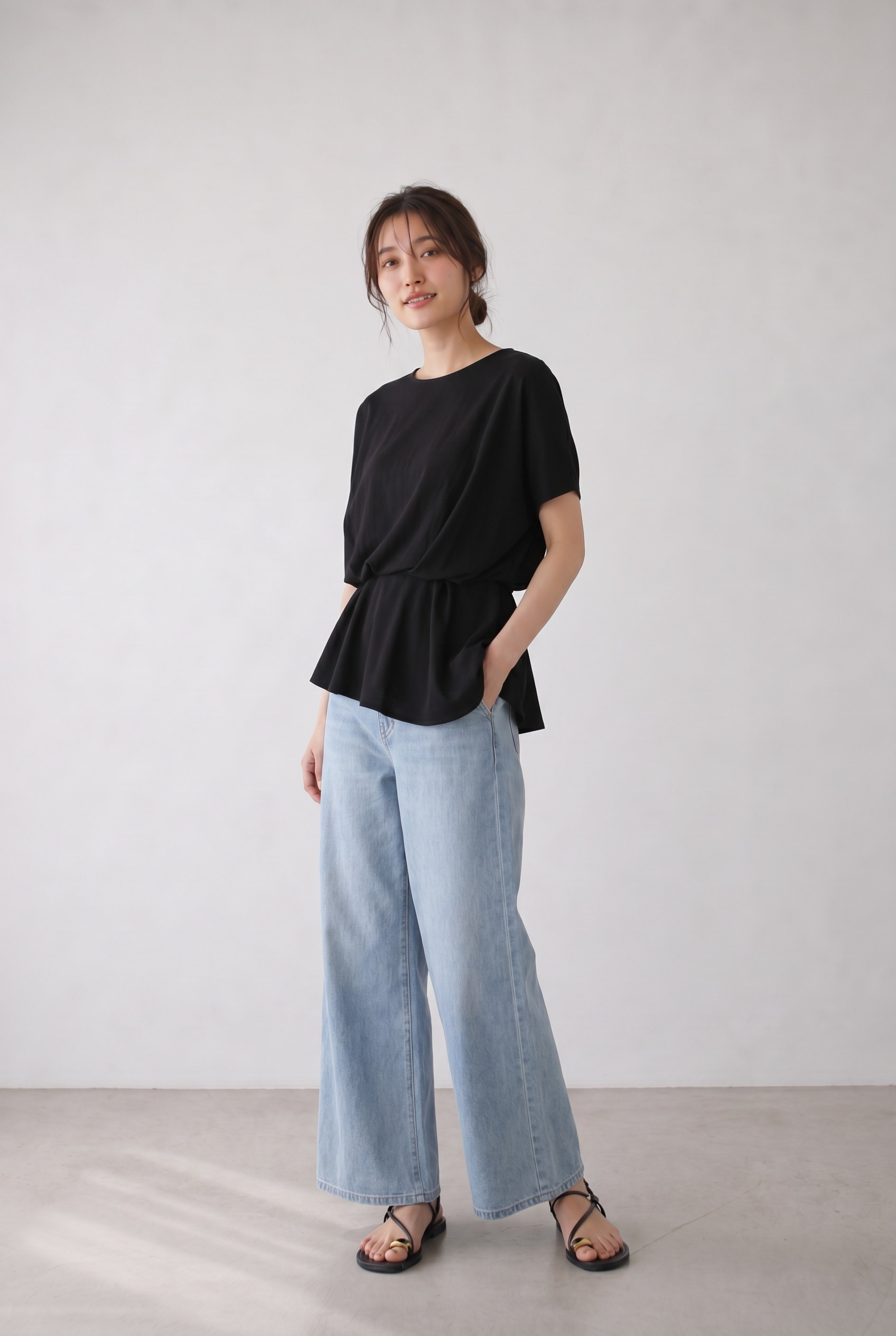 ドロストブラウスTシャツ