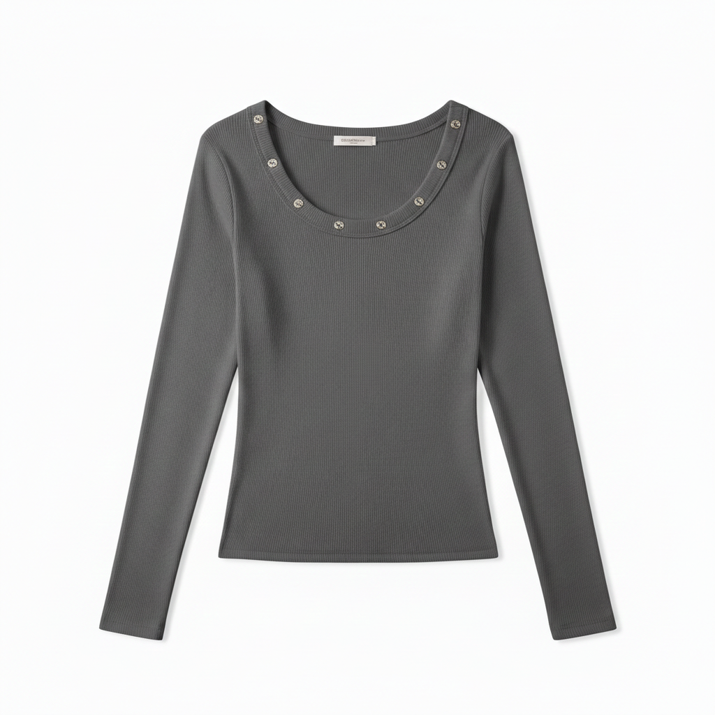 Uネックトップス