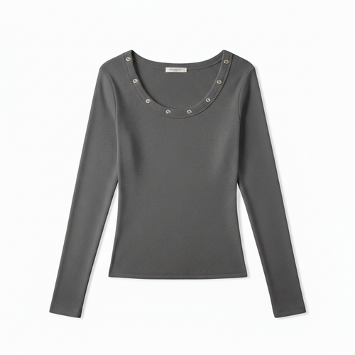 Uネックトップス