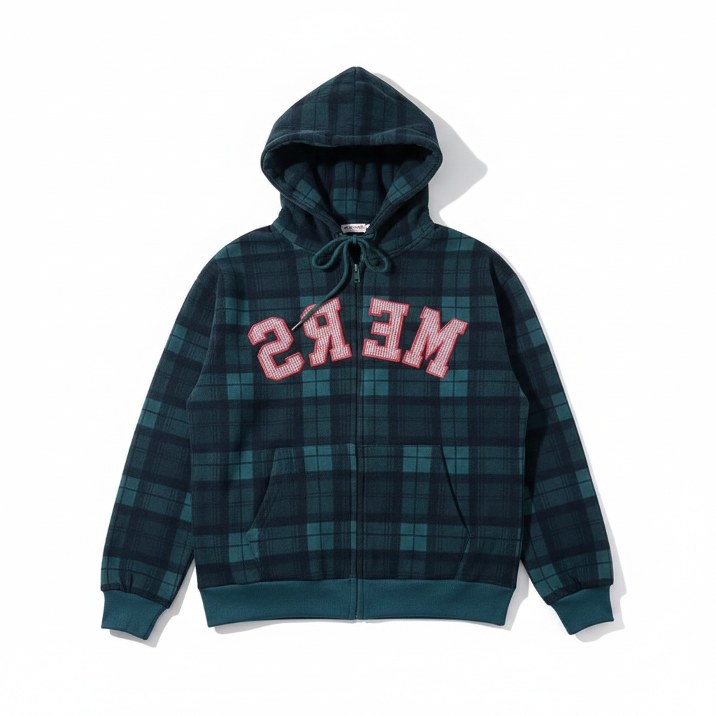 アメリカンフード付きスウェットジャケット