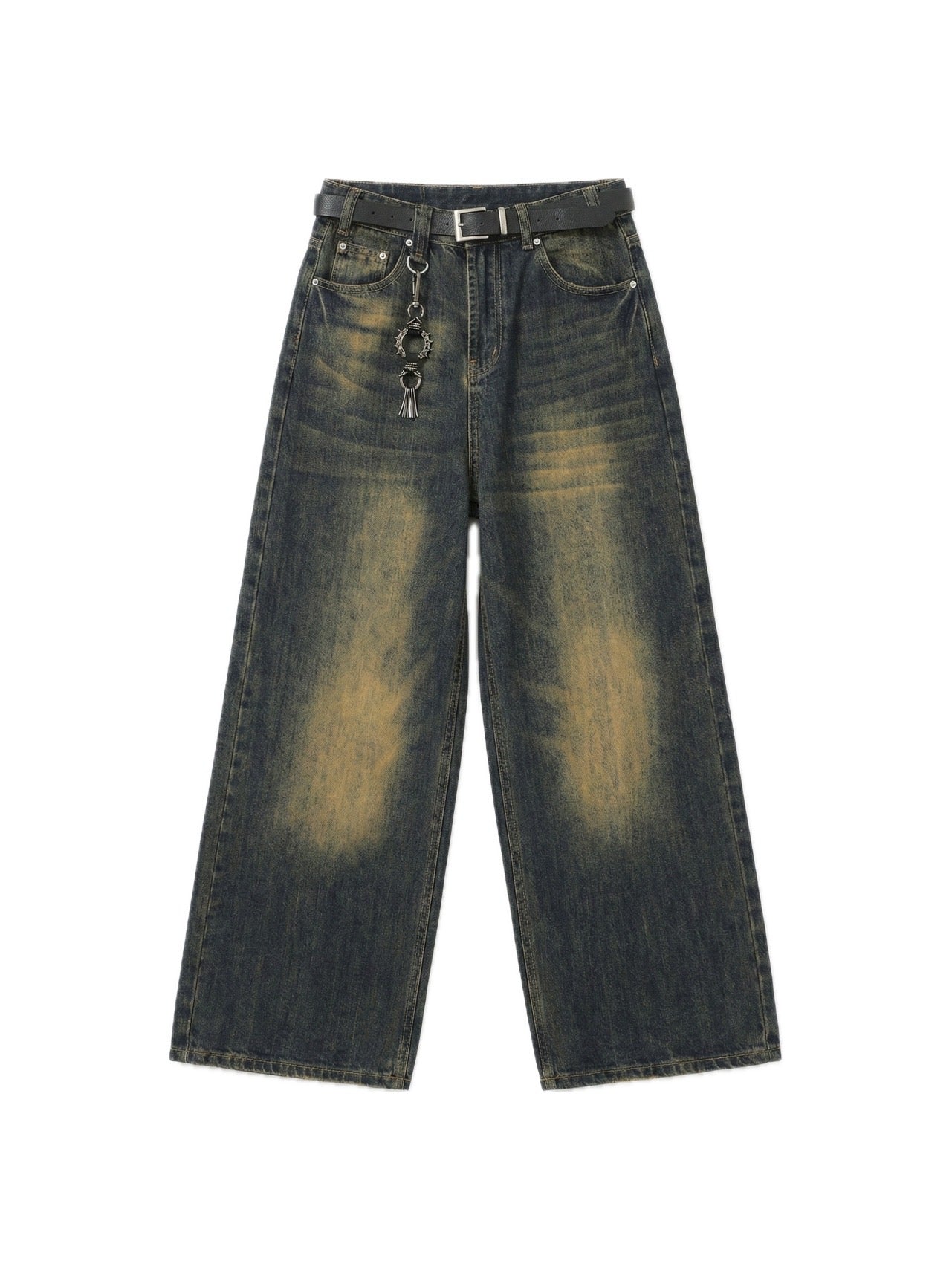 レトロダメージ風バギーデニム