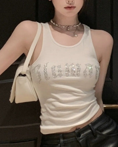 パット付きロゴタンクトップ