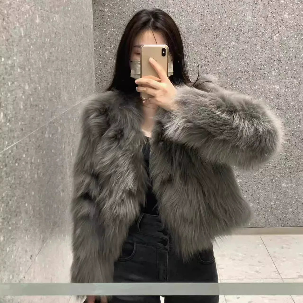 フォックスファーグレージャケット