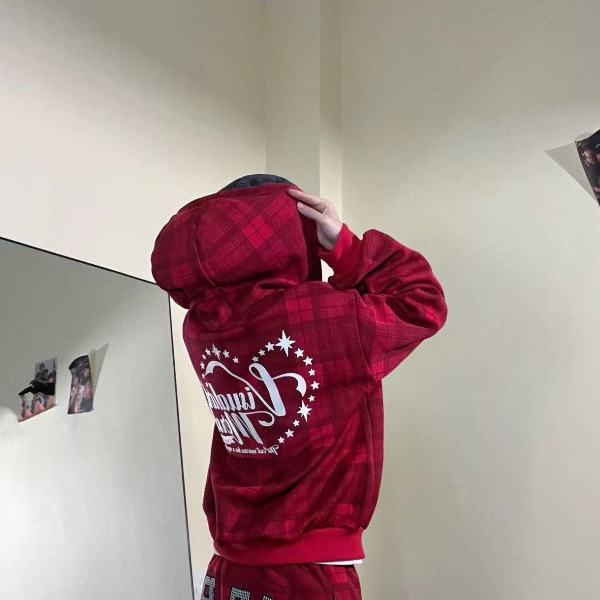 アメリカンフード付きスウェットジャケット