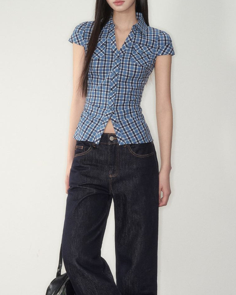 カラーレトロブラウス